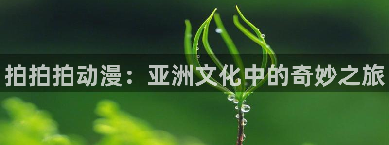 stagenehind韩漫免费观看：拍拍拍动漫：亚洲文化中的奇妙之旅