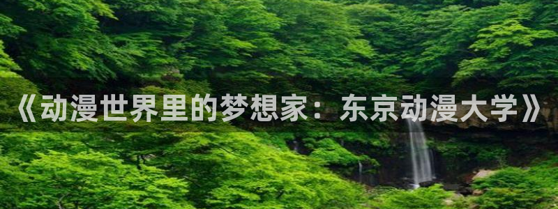 age动漫下载网：《动漫世界里的梦想家：东京动漫大学》